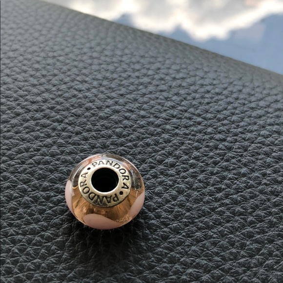 Pandora Pink Heart Glass Charm - Picture 3 of 3